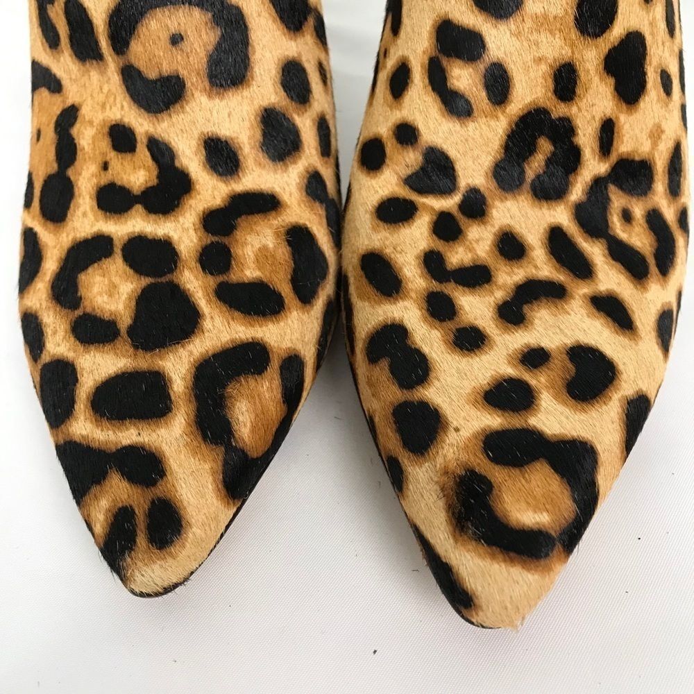 🔴 Antonio Melani Leopard/Tiger Print Fur Bootie - Picture 11 of 16
